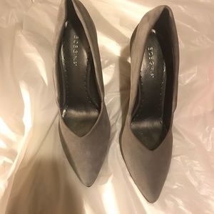 BCBGirls Grey suede bootie